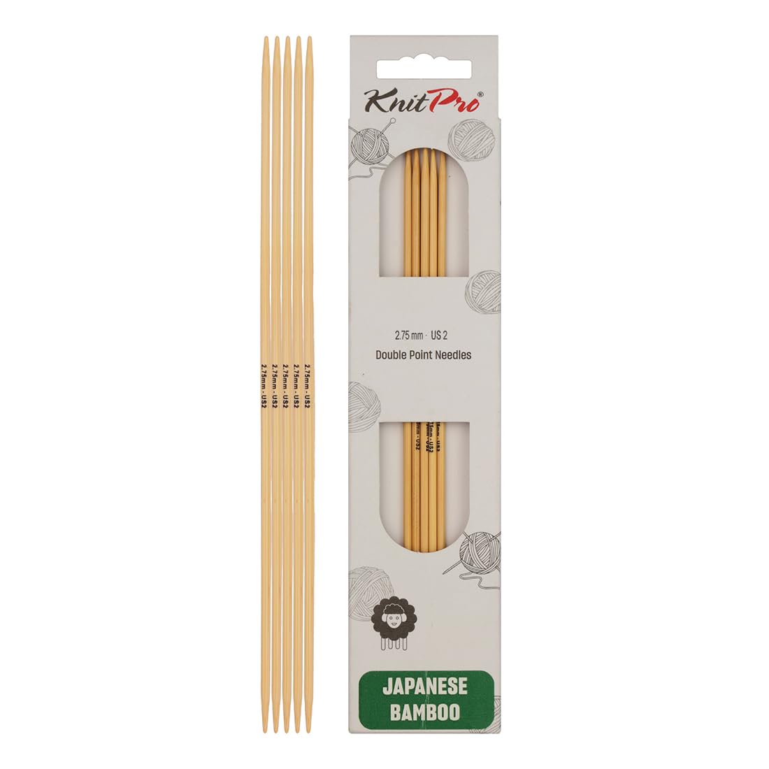 KnitPro Bamboo Double Pointed Needles 6" (15cm) | 2.75mm — image 1