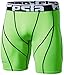 TSLA Men's Athletic Compression Shorts, Sports Performance Active Cool Dry Running Tights, Zero Shorts Neon Green, Medium