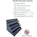 4 Pack Set Acoustic Sound Foam Kit, Acoustic Speaker Absorption Foam Pas Bass Trap Studio Corner Wall 12