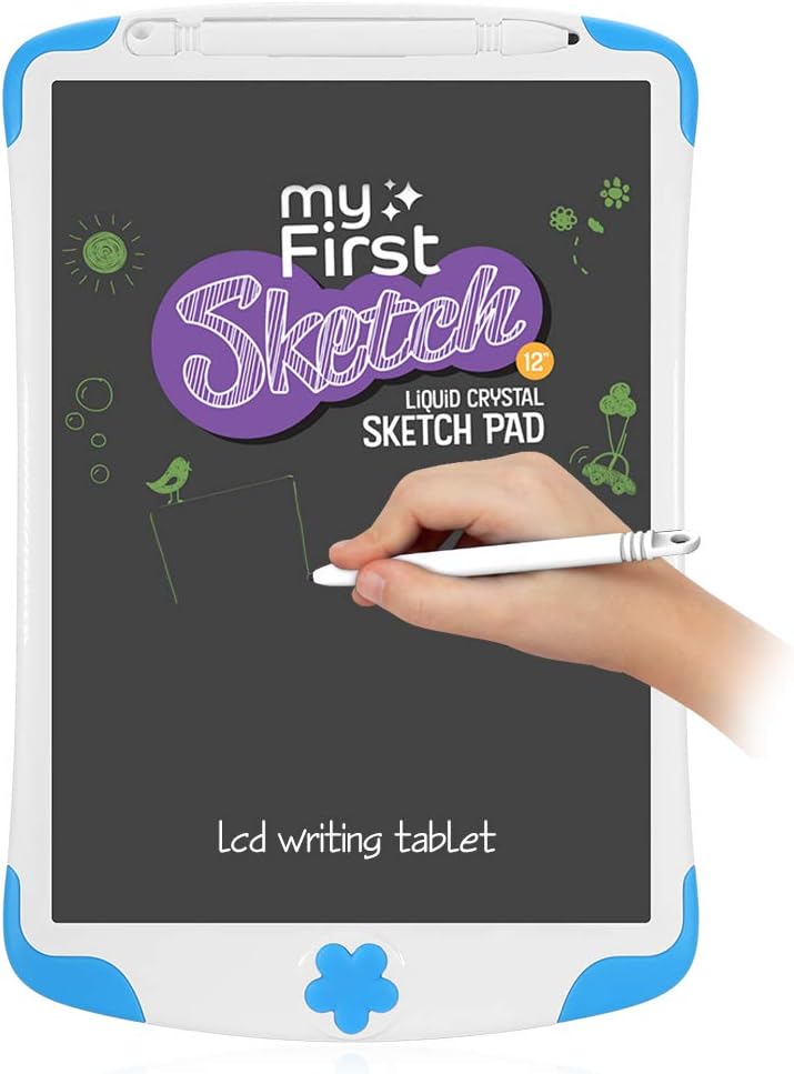 myFirst LCD Writing Tablet 8.5" Digital Sketch Pad Drawing Board Electronic Doodle eWriter with Pencil Set(Blue)