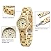 Bewell Small Dial Ladies Wooden Dress Watch Beige Round Bracelet Quartz Wristwatches for Women