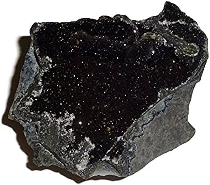 1pc #B Rare Black Amethyst Extra Grade from Uruguay Cut Base Earth Druze Druzy Crystal Healing Gemstone Rough Display Specimen