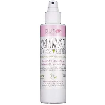 150 ml Echtes Rosenwasser Bio Organic Rose Water 100% naturreines Rosen-Hydrolat