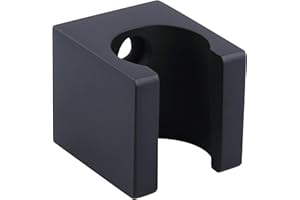 Angle Simple Shower Wand Holder, Brass Shower Head Hanger, Sprayer Nozzle Handle Bracket, Matte Black