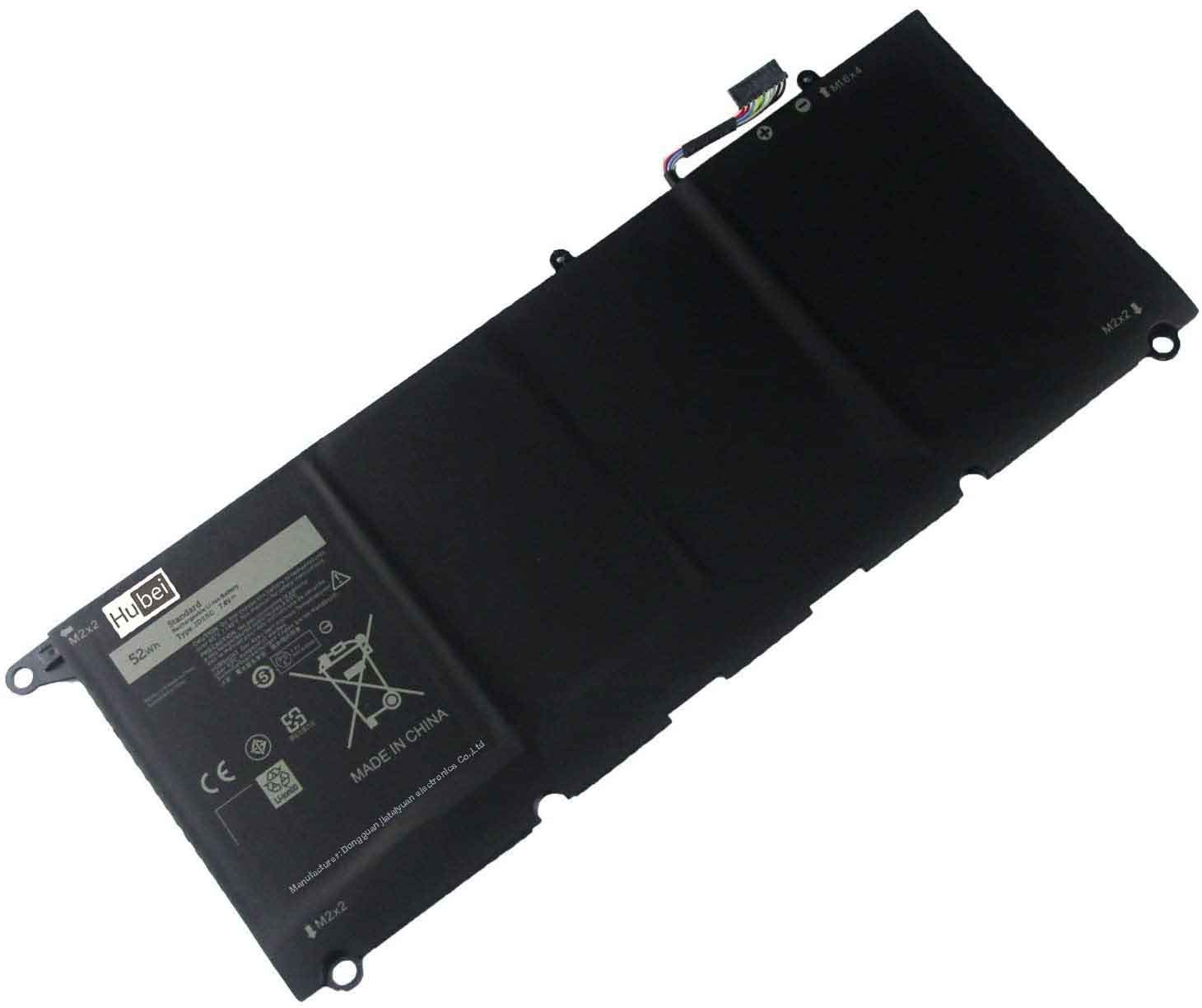 JD25G 0N7T6 0DRRP RWT1R Laptop Battery For Dell XPS 13-9343 13-9350 P54G001 P54G002 Touchscreen InfinityEdge Ultrabook XPS 13D-9343-1808T 1508 1608T 13-9350-D1508 D1608T 5K9CP JHXPY (7.4V 52Wh)