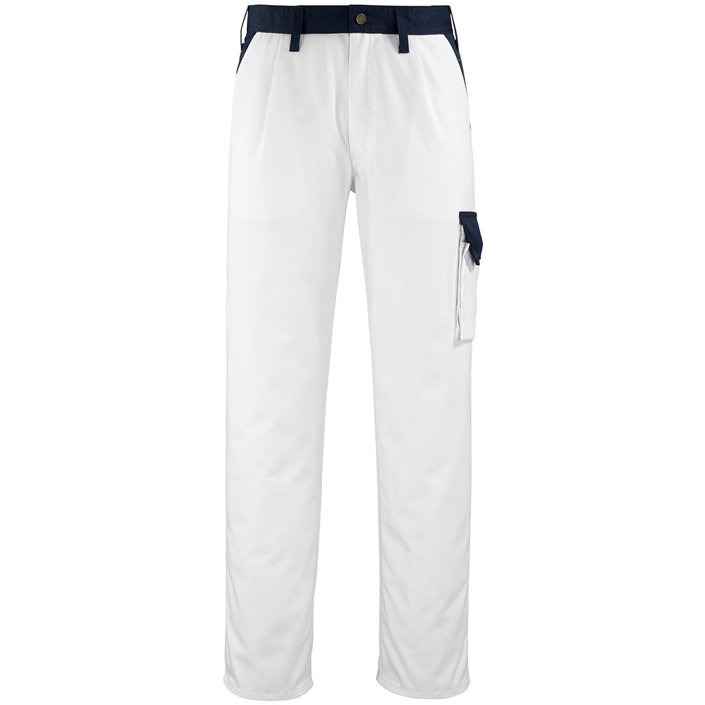 Mascot 08579-800-61-90C66 Size L90cm/C66 "Passos" Trousers - White/Marine Blue