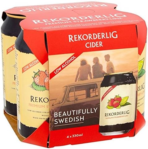 Rekorderlig Strawberry - Lime Low Alcohol 4 x 330ml