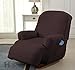 Home Fashion Designs Form Fit, Slip Resistant, Stylish Furniture Shield/Protector Featuring Lightweight Fabric. Savannah Collection Basic Strapless Slipcover Brand. (Recliner, Chocolate)