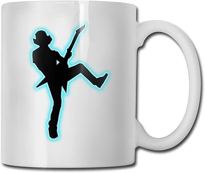 Amazon Co Jp ギタリストシルエットセラミックコーヒーマグ男性用女性男の子夫妻11オンス ホーム キッチン