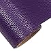 MeCan Faux Leather Fabric Sheet Solid PU Synthetic Leather Perfect for Earrings,Cricut,DIY Craft Projects,9''x53''(23x135cm) (Purple)