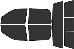 Rvinyl Window Tint Kit Compatible with Dodge Ram 2009-2018 4 Door Crew/Mega Cab - Black 20% - Single Ply No Bubble Film - Do it Yourself Vehicle Complete Precut Kit
