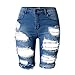 Fashion Story Hot Pants Mini Jeans Shorts Women American US Flag Denim