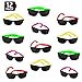 Big Mo's Toys 12 Pack 80's Style Neon Party Sunglasses – Fantastic Party Pack Favors, Party Toys for Goody Bags
