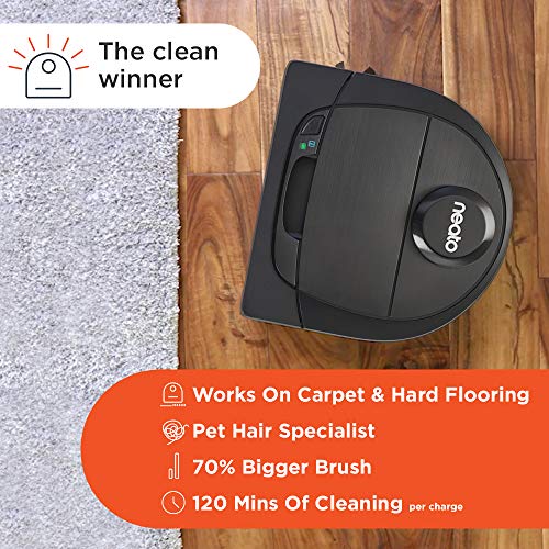 Neato Robotics D6 Connected Laser Guided Robot Vacuum for Pet Hair
