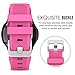 Midenso Bands for Gear S3 Frontier/Classic/Moto 360 2nd Gen 46mm Watch Silicone Bracelet, Sports Silicone Band Strap Replacement Wristband for Samsung Gear S3 Frontier / S3 Classic (Hot Pink)