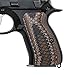 G10 Grips for CZ 75 Compact, Snake Scale Texture, Cool Hand Brand Coyote Color