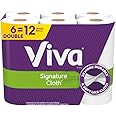 Generic Viva Soft & Strong Kitchen Paper Towels, Signature Cloth Towels White, 6 Count, 12 Single Rolls