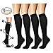 Compression Socks,(4pairs) Compression Sock for Women & Men - Best For Running, Athletic Sports, Crossfit, Flight Travel - Suits Nurses, Maternity Pregnancy, Shin Splints ¡­