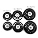 Mmei 1 Pair Replacement Wheels with 608zz Bearings for Luggage Suitcase Inline Outdoor Skate (50 mm x 18 mm)