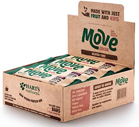 VEGAN High Protein Bar Cocoa Flavor 1.2 Ounce (Display with 12 Units)