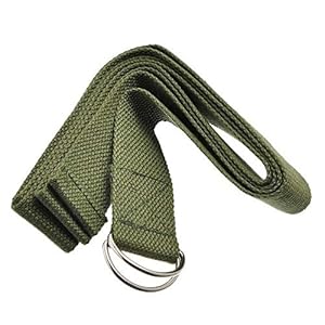 NOBRAND New Multi Colors Women Yoga Stretch Strap D Ring Belt,Fitness Exercise Gym Rope Figure Waist Leg Resistance Fitness Bands Cotton