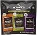 Krave Jerky Variety - 12 Pack Sweet Chipotle & Chili Lime Beef, Black Cherry Barbecue Pork 12oz