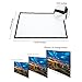 120 inch Outdoor Movie Screen PVC Fabric with Bag, GBTIGER Collapsible Wall/Ceiling Mount Projection Screen, 120 inch Portable 16:9 Indoor Outdoor Home Theater Presentation Projector Screen, PVC