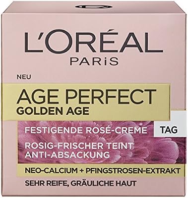 Age Perfect Golden Age Cura Giornaliera, con estratto di Neo-Calcium e peonie, garantisce una carnagione fresca e rosea, confezione da 1 (1 x 50 ml)
