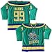 Adam Banks #99 Mighty Ducks Movie Hockey Jersey White Green