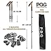 Collapsible Hiking Poles - 2 Pack Lightweight Adjustable Trekking or Walking Sticks - Compact Carbon Fiber with Natural Cork Grips, Quick Locks - for Men & Women