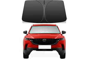 LEIMINMAOYI Windshield Sun Shade for Mazda CX-50 2023 2024 2025 Mazda CX50 SUV Foldable Car Front Window Sunshade Accessories 240 T Sun Visor Protector Reflective Cover Block UV Rays & Sun Heat