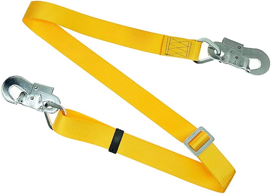 Trsmima Hunting Safety Harness, Tree Climbing Belt Restraint Lanyards, Safety Adjustable Lanyard, Add Level of Safety for Hunting, Hanging Stand, Trimming Tree Or Installing Steps - - 