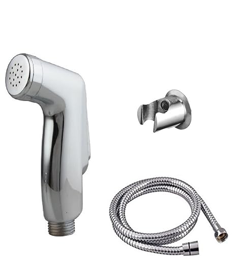 Prestige jaquar Health Faucet (abs) with 1mtr Flexible SS Tube and Wall Hook