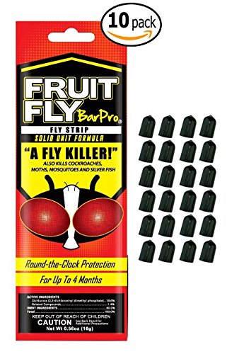 10-Pack of BarPro Control Fruit Fly Strips with 24 MBW NW Brands Bottle Pourer Bug / Dust Caps 10-Pack of BarPro Control Fruit Fly Strips with 24 MBW NW Brands Bottle Pourer Bug / Dust Caps