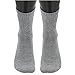 adidas Originals Trefoil Quarter Socks (6-Pair), Heather Grey/Black/White, Large