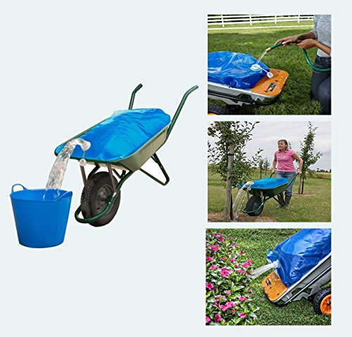 Premium Wheelbarrow Water Bag, Water Storage Bladder, Garden & Farm & Equestrian Water Container Carrier Cart -21Gallon/80L-Simple Solution to Transporting Water Where There is No Hosepipe Available - Thumbnail 3