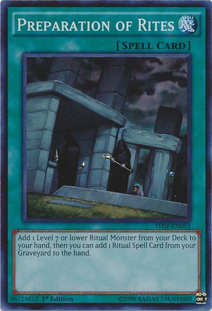 Yu-Gi-Oh! - Preparation of Rites (THSF-EN053) - The Secret Forces - 1st Edition - Super Rare