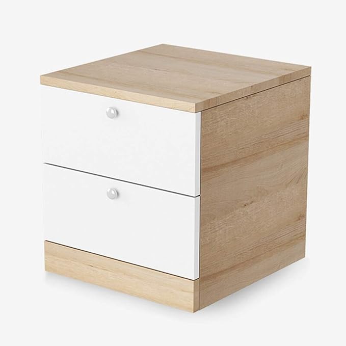 Bedside table For Home Bedroom Accessories Wood Grain Nightstand With 2 Drawers