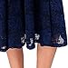 Noctflos Woman’s V Neck Floral Lace Cocktail Dress for Party Wedding Guest, Sleeveless