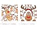 Mozamy Creative Reindeer Christmas Wall Decals - Rudolph Window and Car Decorations