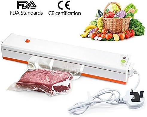 Vacuum Sealer, Lennov Vacuum Sealer Food with 30cm Weld Seal Vacuum Sealer, Weld Food Stays up to 8X Longer, Automatically Vacuum-Packs and welds - All of Course Without Preservatives - White