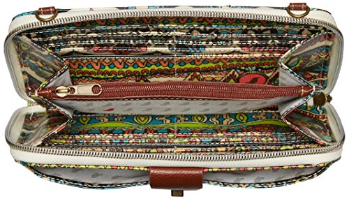 Sakroots Artist Circle Large Smartphone Crossbody, Natural One World