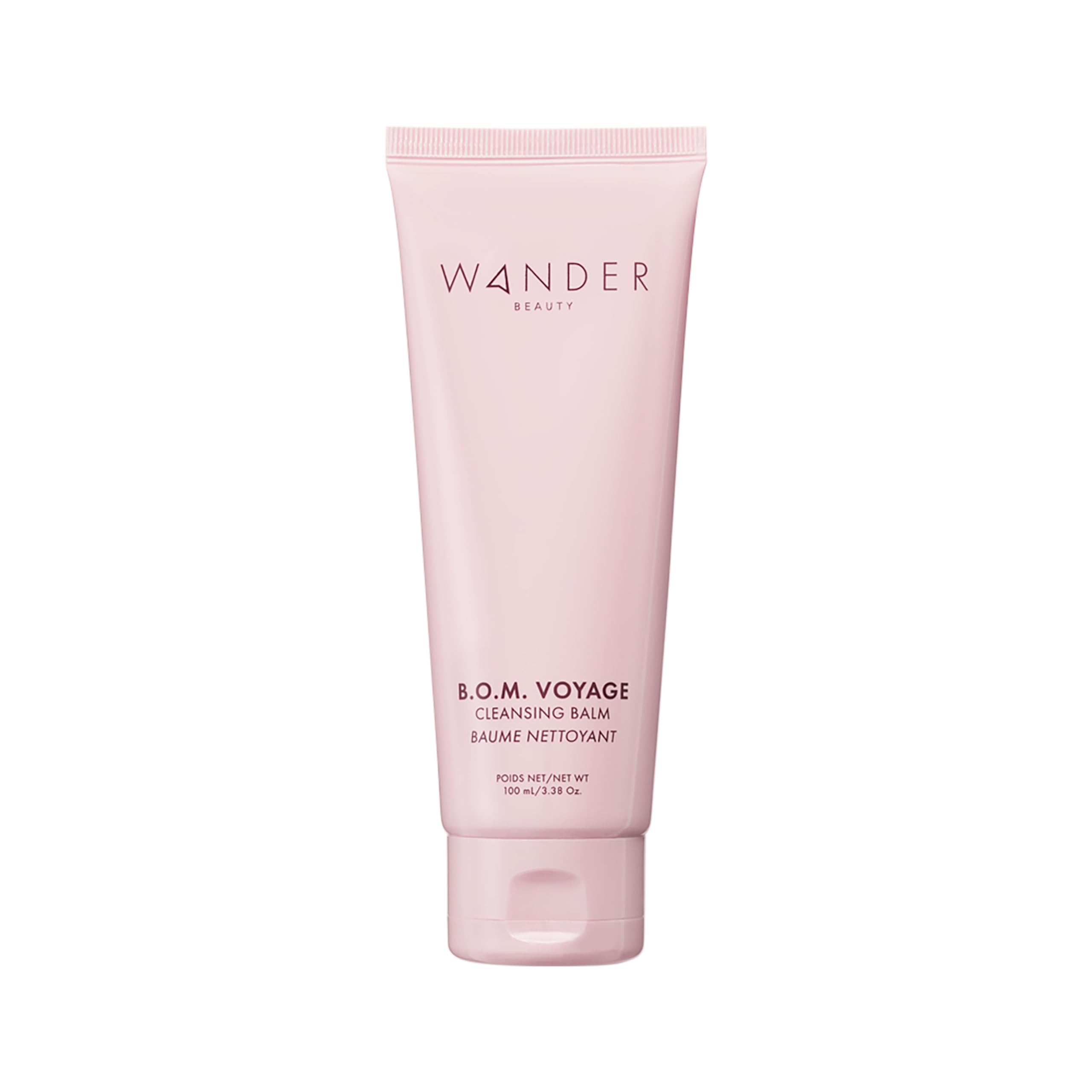 Wander Beauty B.O.M Voyage Cleansing Balm - Melt Away Cleanser and Makeup Remover for Eyes & Face - Cleansing Balm Makeup Remover - Nourishing Face Wash - Transforming Balm to Oil to Milk Cleanser