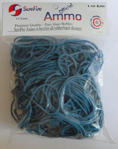 Surefire Products Large Bag of Rubber Band Gun Ammo for 12 Shot Rubber Band shooters, including Funtime & Toyday