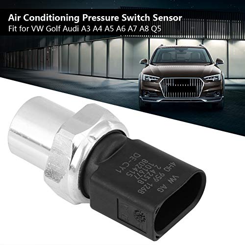 Keenso Air Conditioner Pressure Transducer Sensor Switch 4H0959126B for VW Golf Audi A3 A4 A5 A6 A7 A8 Q5