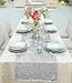 ShinyBeauty 10 Pieces-12 x108 Silver-Sequin Table Runner Wedding Party Catering Event (Silver)