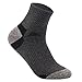 Ankle Socks, Men's Athletic Socks,Cotton Sports Socks White, Gray, Black, 9-11, 3 Pairs (Shoe Size 7-13)