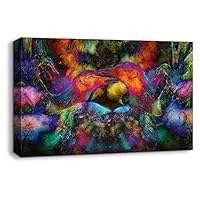 Canvas Wall Art Creative Illustrations Canvas Prints Home Artwork Decoration for Living Room,Bedroom - 12x18 inches