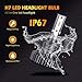 Infitary LED Headlight Bulbs H7 Auto Headlamp Car Headlight 64W 6500K 10000 Lumens Super Bright White- 2 Bulbs- 3 Year Customer Service, Not for Daytime Running Lights