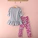 Topfashion Little Girls'top and Leggings 2pcs Outfit Clothes Set (4-5 Year)